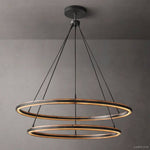 Peralta Forged Ambient Two-Tier Round Chandelier 60"