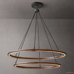 Peralta Forged Ambient Two-Tier Round Chandelier 60"