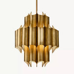 Cathedral Layered Curve Round Chandelier 24"