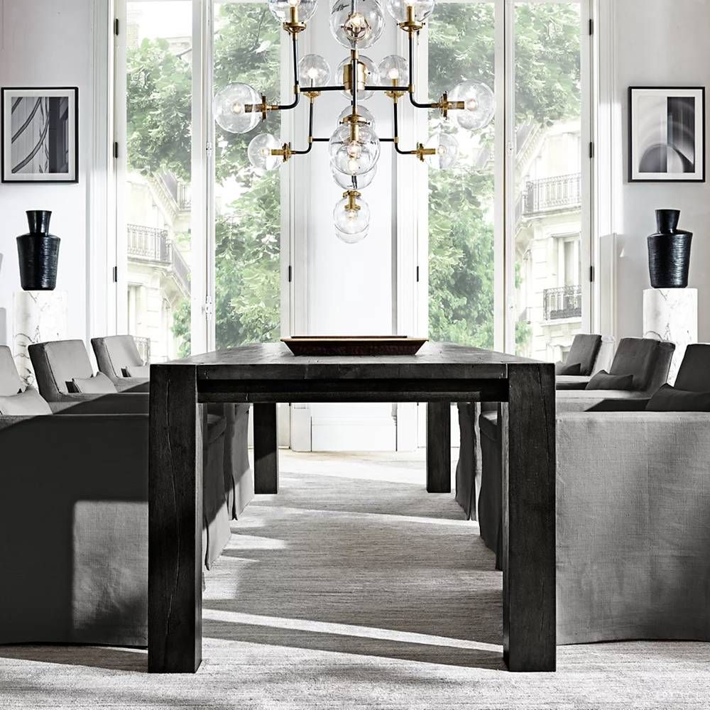 Bistro Transit Globe Glass Chandelier 42"