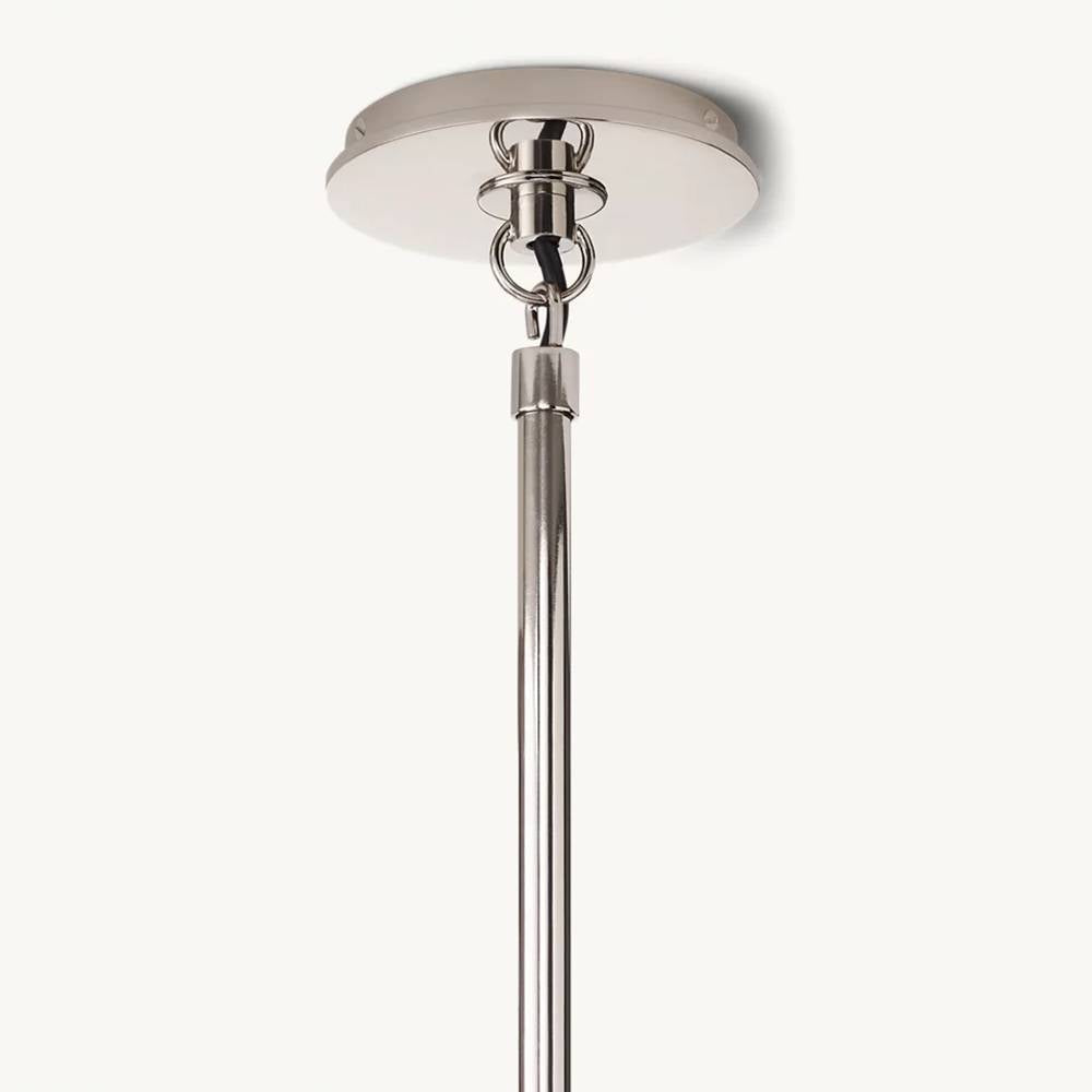 Bistro Transit Globe Glass Chandelier 56"