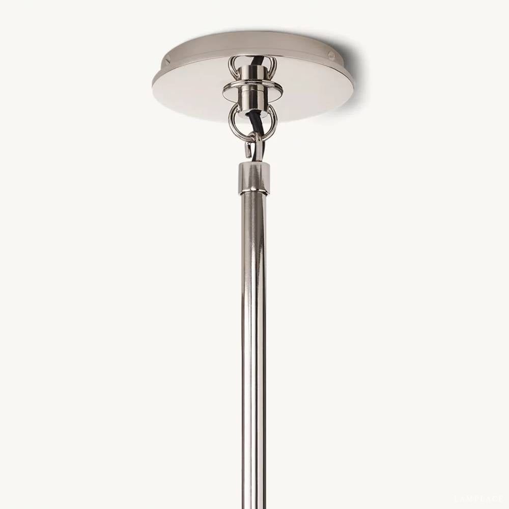 Bistro Transit Globe Glass Chandelier 56"