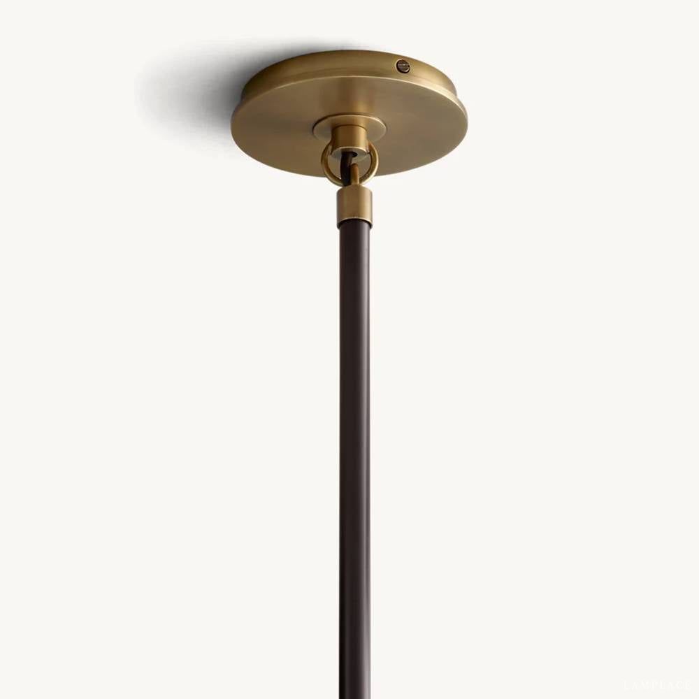 Bistro Transit Globe Glass Chandelier 42"