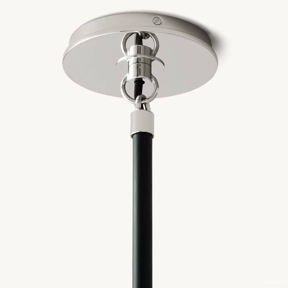Bistro Transit Globe Glass Chandelier 34"