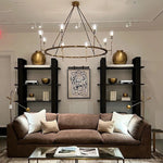 Torche Sculpted Glow Round Chandelier 58"