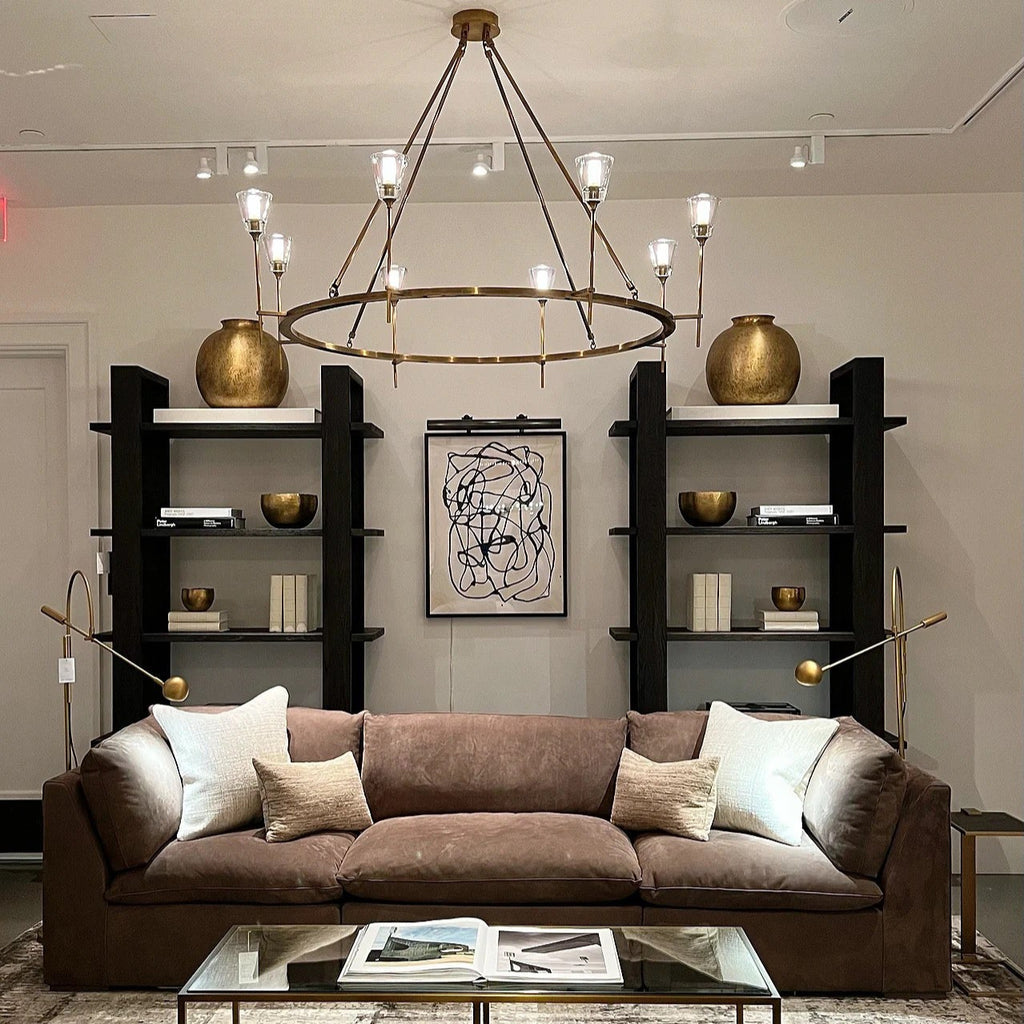Torche Sculpted Glow Round Chandelier 70"