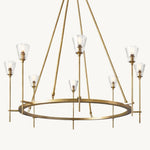 Torche Sculpted Glow Round Chandelier 46"