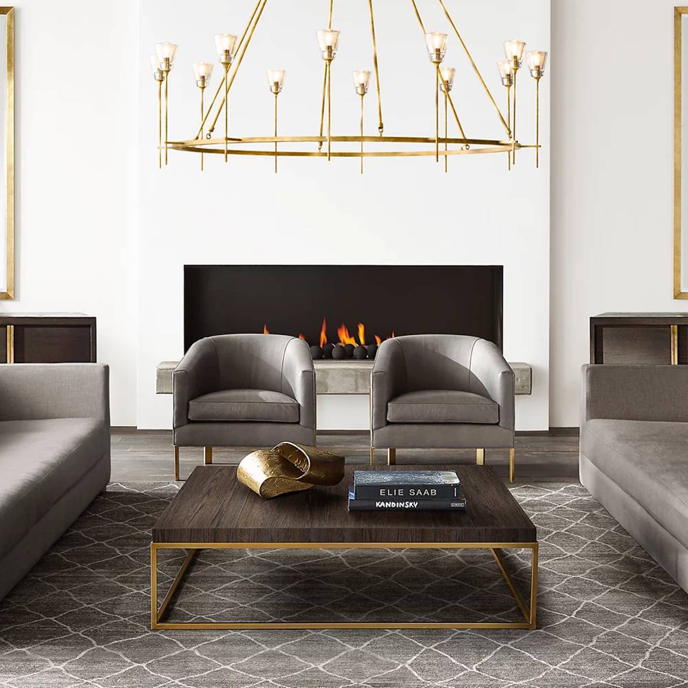 Torche Sculpted Glow Round Chandelier 58"