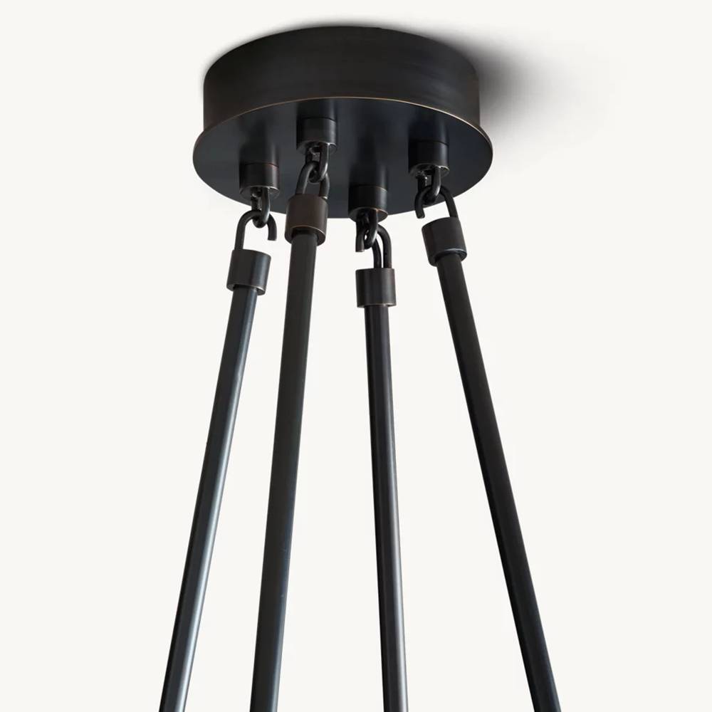 Torche Sculpted Glow Round Chandelier 58"