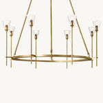 Torche Sculpted Glow Round Chandelier 46"