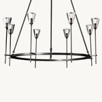 Torche Sculpted Glow Round Chandelier 46"