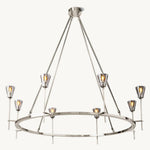 Torche Sculpted Glow Round Chandelier 46"