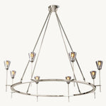 Torche Sculpted Glow Round Chandelier 46"