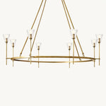 Torche Sculpted Glow Round Chandelier 58"