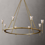 Torche Sculpted Glow Round Chandelier 58"