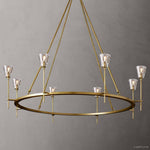 Torche Sculpted Glow Round Chandelier 58"