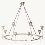 Torche Sculpted Glow Round Chandelier 58"