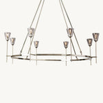 Torche Sculpted Glow Round Chandelier 58"