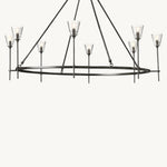 Torche Sculpted Glow Round Chandelier 58"