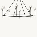 Torche Sculpted Glow Round Chandelier 58"