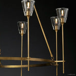 Torche Sculpted Glow Round Chandelier 46"