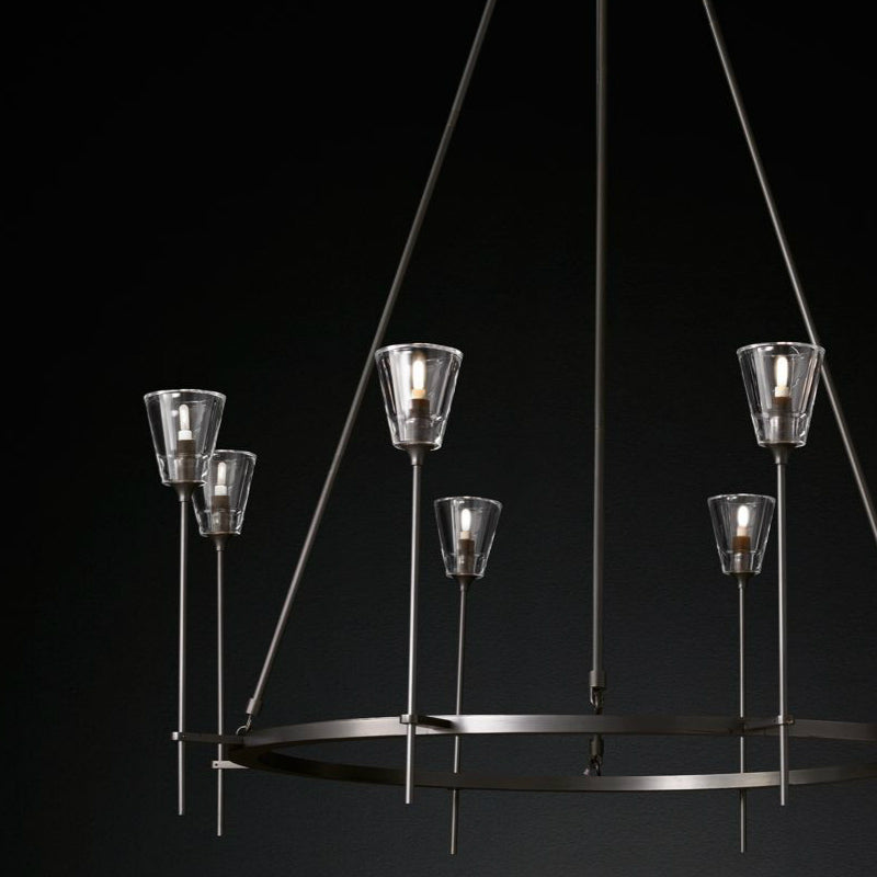 Torche Sculpted Glow Round Chandelier 46"