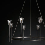 Torche Sculpted Glow Round Chandelier 58"