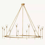 Torche Sculpted Glow Round Chandelier 70"