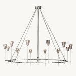 Torche Sculpted Glow Round Chandelier 70"