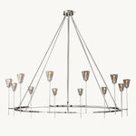 Torche Sculpted Glow Round Chandelier 70"