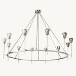 Torche Sculpted Glow Round Chandelier 70"