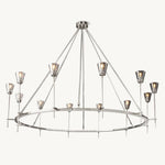Torche Sculpted Glow Round Chandelier 70"