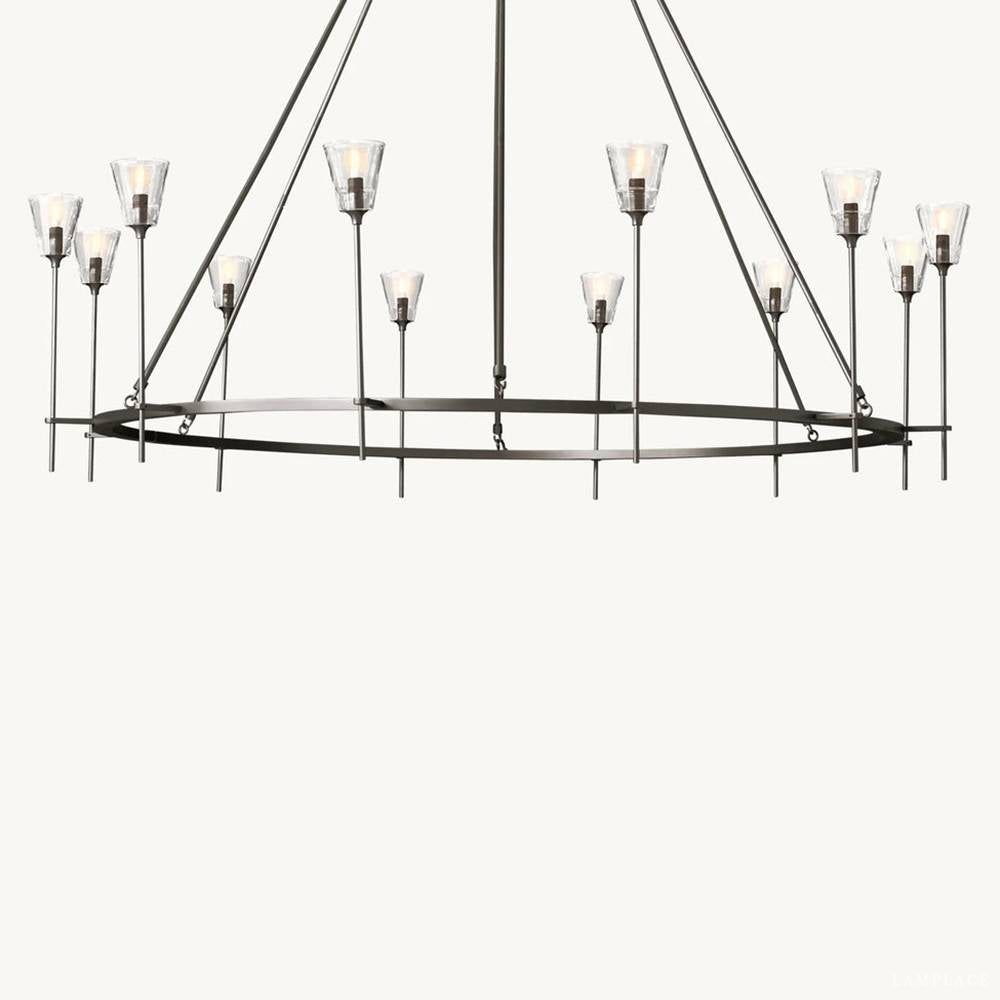 Torche Sculpted Glow Round Chandelier 70"