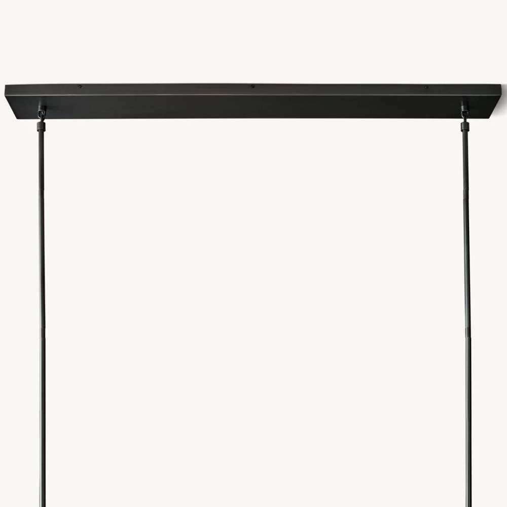 Torche Sculpted Glow Rectangular Chandelier 54"