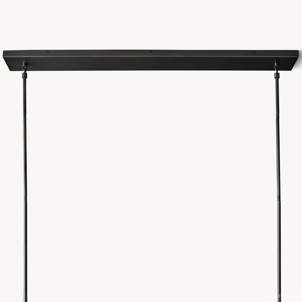 Torche Sculpted Glow Rectangular Chandelier 54"