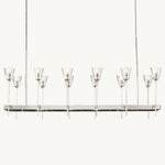 Torche Sculpted Glow Rectangular Chandelier 54"