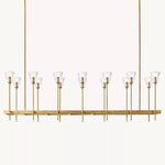 Torche Sculpted Glow Rectangular Chandelier 67"