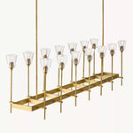 Torche Sculpted Glow Rectangular Chandelier 67"