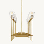 Torche Sculpted Glow Rectangular Chandelier 54"
