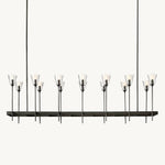 Torche Sculpted Glow Rectangular Chandelier 67"