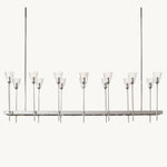 Torche Sculpted Glow Rectangular Chandelier 67"
