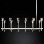 Torche Sculpted Glow Rectangular Chandelier 54"
