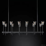 Torche Sculpted Glow Rectangular Chandelier 54"