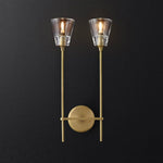 Torche Sculpted Glow Double Wall Sconce