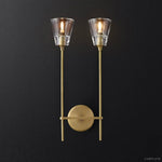 Torche Sculpted Glow Double Wall Sconce