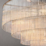 Amadeo Prismatic Array Round Chandelier 40"