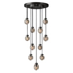 Pearl Carved Inciso Round Chandelier 22"