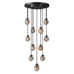 Pearl Carved Inciso Round Chandelier 38"