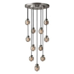 Pearl Carved Inciso Round Chandelier 22"