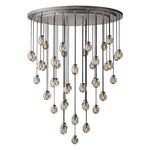 Pearl Carved Inciso Round Chandelier 60"